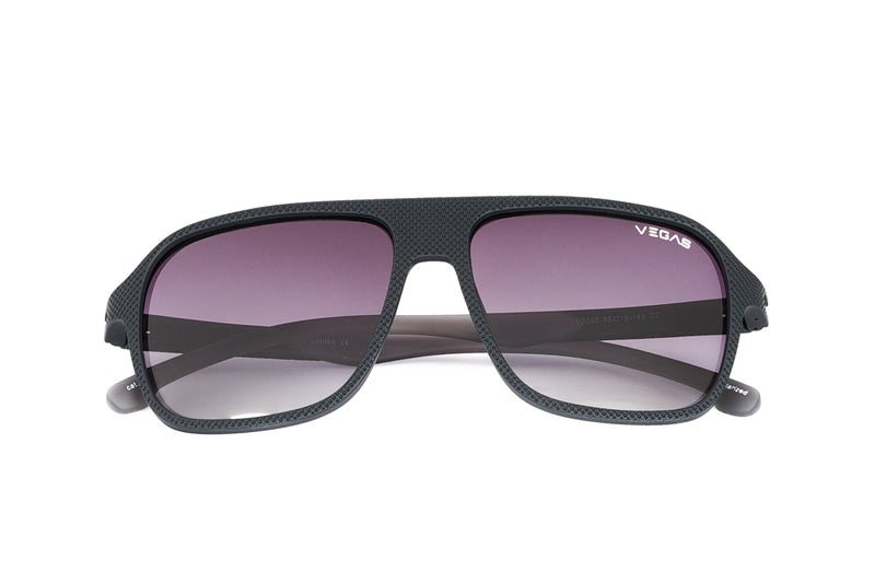 VEGAS Full Rim Oval Men Grey  Sunglasses V3003 C2 - Image 1